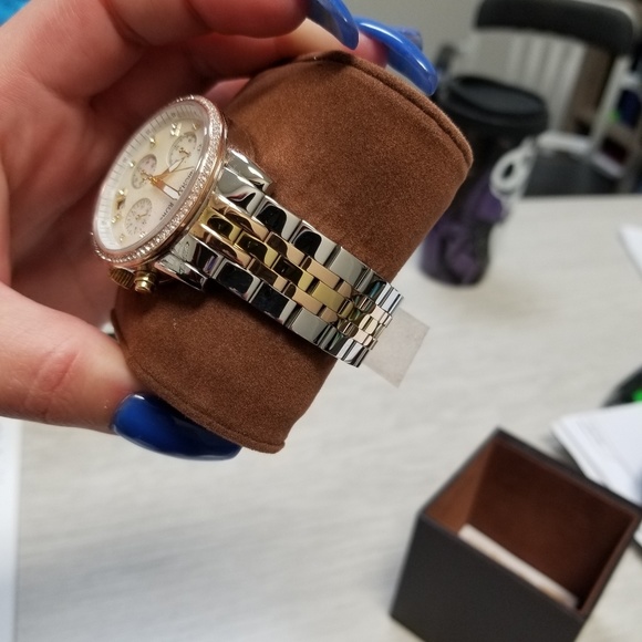 Michael Kors Ritz Ladies Watch Tri-Gold/3-Tone